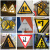 定制交通标志牌道路指示牌导向牌反光标识牌铝板路牌圆形三角限速 1.2厚度上槽80圆(内容可选)