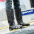 京斯坦 男士高筒雨鞋户外防滑雨靴工地套鞋PVC水靴 黑色-高筒42