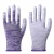 浸塑涂指涂掌尼龙手套劳保工作耐磨防滑干活打包薄款胶皮手套 紫色条纹涂掌(24双) S
