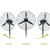 工业电风扇强力落地扇大风量牛角扇大功率机械摇头工厂商用壁挂式 750mm挂扇（塑钢叶）