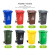 分类垃圾桶户外塑料环卫加厚小区带盖120L室外厨余拉圾筒240L大号 240L加厚桶+轮+盖（蓝色）可回收物