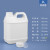 级白色塑料壶扁方桶密封包装桶带盖塑料水桶酒油桶空桶5L10升 2L方桶乳白色带内盖