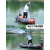 自动橡皮艇橡皮艇加厚耐磨钓鱼专用船路亚冲锋舟皮划艇硬底气垫船 新款自动充气-抽气 2米木条板+