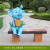 户外卡通动物坐凳摆件布朗熊长颈鹿座椅雕塑景区公园林幼儿园装饰 Y-1500-1双人大象坐凳 -含