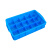 全新蓝色底部网格零件分格盒塑料箱长方形周转胶箱五金收纳盒 绿色网底24格