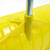海斯迪克 除雪铲 大号铁锹推雪板 马路清洁除雪工具 金黄色总长131cm 金黄色除雪铲【含柄5把】 HZL-125