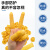 WK一次性乳胶手指套防滑防水劳保指套 米黄色100个/包 M 