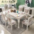 麦哟宝简欧欧式餐桌椅组合6人长方形大理石现代简约家用小户型实木饭桌 单桌 1.2*0.7米