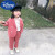 迪士尼（DISNEY）女童套装24春秋季儿童时尚韩版西装套装宝宝洋气女孩两件套 皮粉西装+裤子 90(90)