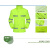 贸正 荧光绿反光分体路政雨衣(YGL01 2XL180)8011 单位：件