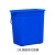 无盖手提垃圾桶大号四色分类商用办公厨房家用方形户外环卫 10L灰色圆桶