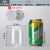 易拉罐包装罐pet广口瓶密封塑料罐饼干罐透明食品储物罐子塑料瓶 HC5515水晶盖-30克-小箱 480个/