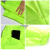采易乐 反光雨衣雨裤套装 分体式连帽反光警示防暴雨制服 荧光绿 3XL码07836
