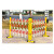 电力绝缘施工围栏玻璃钢圆管伸缩围栏可移动警示隔离带伸缩带护栏定制 常规1.2米高2.5米长红白