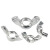铸固 不锈钢蝶形螺母 铁白锌304不锈钢蝴蝶型元宝羊角手拧螺丝帽 M5（201不锈钢） 