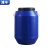 浦丰 圆形塑料化工桶水桶酵素桶实验室废液桶带盖30L蓝色加厚款PFY63