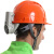希凡里带风扇的安全帽可充电制冷空调帽头盔建筑工地降温神器风扇帽 第二代挂帽风扇+ 蓝色安全帽LA认证