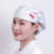 迈恻亦厨师帽女可调节厨房帽做饭油烟餐厅工作掉发包头护士帽子 白色 HA09