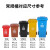 塑料垃圾袋卷装商用物业环卫厨房黑色超大号户外特大 60*80 3卷=45只 常规垃圾桶40L 加厚
