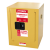 SYSBEL 西斯贝尔WA810040 易燃液体安全储存柜 4加仑/15L黄色单门防爆防火柜CE认证 WA810040