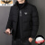 AEXP阿玛EA7XP尼旗下新款男棉服冬季加厚保暖短款立领帅防寒男士外套 黑色 M 建议90-110斤