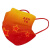 泓工达新款中国红一次性独立包装口罩三层防护我爱你中国风高颜值透气 星空中国红10只独立包装 儿童