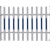 天仕达 TSD1080 塑钢围栏 1m*1m 蓝白（计价单位：平方米）