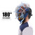 TWTCKYUS电焊面罩太阳能自动变光面罩二保焊帽气保焊氩弧焊工防护全脸头盔 300K变光镜片