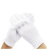 工孚 白色手套交通白色手套工业手套 一包价 涤纶三筋带扣手套1双 