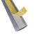 金固牢 KCAA-272 铝合金线槽板 明装耐踩弧形自粘走线槽 半圆穿线板电线布线槽 5号*1米