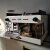 OVOZI意大利原装进口毕加索意式双头商用咖啡机高杯电控E61WEGA PEGASO 单头黑色伽利略Q18磨豆机