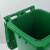 金诗洛 分类垃圾桶 可移动垃圾箱 环卫垃圾桶户外带盖带轮 加厚厨余垃圾120L绿 K509