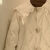 TXYX女装外套2024年新款洋气20岁甜美韩系白色娃娃领棉衣棉服设计感小 米白色 S 7595斤