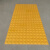 德岐 PVC橡塑盲道板 道路盲人行道专用 防滑导向地贴 橡塑指路砖 黄色条纹25*25cm