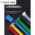 活扣尼龙扎带5x200可松式塑料固定捆绑彩色黑白色拆卸解重复使用 黑色5*200mm(100条/包)