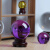 惠萃（WEBEAUTY）紫水晶球摆件紫色玄关客厅办公室摆设书房卧室摆件水晶球 紫水晶球直径15厘米旋转底座