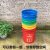 25L特厚铁桶垃圾桶户外家用大容量耐磨庭院铁桶带盖防火防锈环保 蓝色