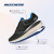 斯凯奇（Skechers） 2024年男子缓震跑步鞋轻盈缓震舒适休闲运动鞋 黑色/蓝色/BKBL-220082 39.5