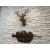 IGIFTFIRE定制北欧客厅家居装饰品创意招财鹿头壁挂轻奢电视墙沙发背景墙面 青铜色(小号)