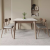 凯莱宝现代简约岩板餐桌椅组合胡桃色长方形家用实木餐厅客厅厨房吃饭桌 桌+2椅(巴西橡木) 75cm 120x70x