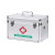 凯兰特药箱家庭装急救用品包收纳盒大容量便携企业应急医药箱 双开14寸三层银色空箱