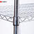 川井（WELLAND）网层货架 三层线网镀铬置物架工业级电镀线棒收纳架 单层承重250kg  75*35*90cm