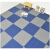自粘地毯卧室房间拼接方块免胶商用客厅地垫 灰色+蓝色 单条纹 自粘45*45cm 5平方价