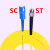 光纤跳线SC转LC-FC-ST单模单芯尾纤延长线双芯2芯光钎线3米5米8/1 SC-ST单模单芯电信级 1m