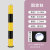 聚远（JUYUAN）太阳能频闪灯警示柱警示柱路桩带灯防撞超强反光地桩 固定款黄黑+黄色灯 114×800MM 1件价