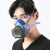 佳护防尘面具防工业粉尘装修喷漆防护面罩防护橡胶面罩可洗透气 20片滤棉