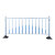 围栏栏杆公路栏马路防撞道路护栏厂区栅栏蓝白色城市锌钢分流隔离 高1.2米*长3米一米的价格