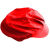 防尘帽子工作帽男厨师帽男女防油烟餐饮西餐厅服务员工作帽子厨房 大红HA02红色红半网