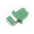 光纤耦合器LC-LC双工电信级光纤连接器适配器对接头法兰盘小方头 绿色 ＜0.15db