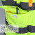 反光背心夜间骑行交通环卫建筑施工马甲透气户外反光衣荧光安全服 加厚多口袋-深绿色